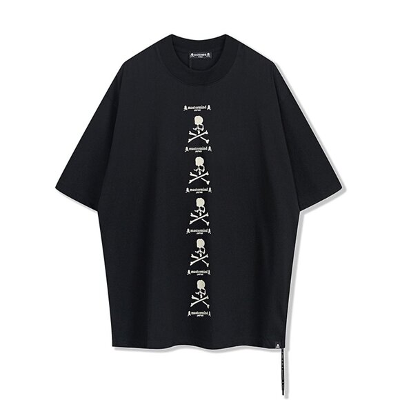 Mastermind Japan Black Short-Sleeved T-Shirt With Skull Print Design